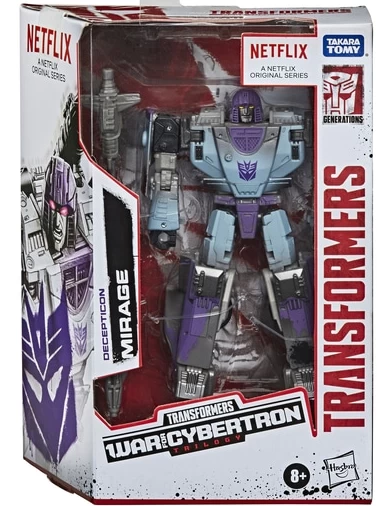 Hasbro Transformers Generations Netflix War For Cybertron: Siege Deluxe Decepticon Mirage Action Figure Exclusive 5 Hasbro Transformers Generations Netflix War For Cybertron: Siege Deluxe Decepticon Mirage Action Figure Exclusive - Image 3