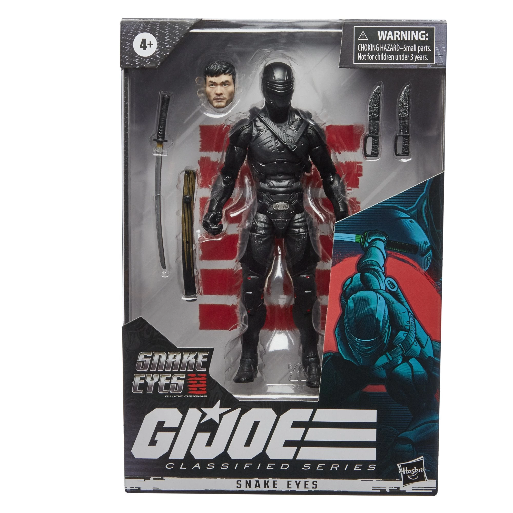 Hasbro G.I. Joe Classified Series Snake Eyes: GI Joe Origins Movie Snake Eyes Action Figure 8 Hasbro G.I. Joe Classified Series Snake Eyes: GI Joe Origins Movie Snake Eyes Action Figure - Image 6