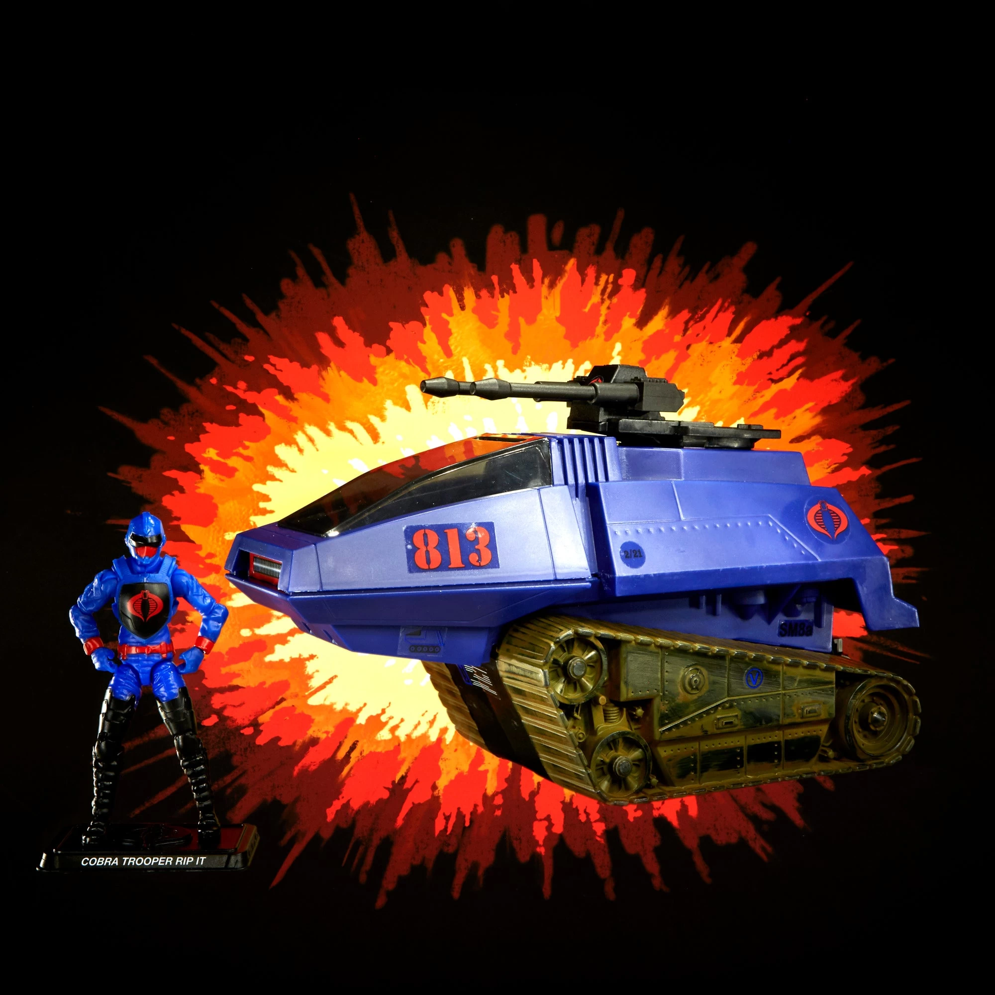 Hasbro G.I. Joe Retro Cobra HISS III Trooper Rip It Vehicle Tank 4 Hasbro G.I. Joe Retro Cobra HISS III Trooper Rip It Vehicle Tank - Image 2