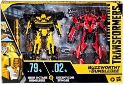 Hasbro Transformers Studio Series Buzzworthy High Octane Bumblebee And Decepticon Stinger 2 Pack Action Figure