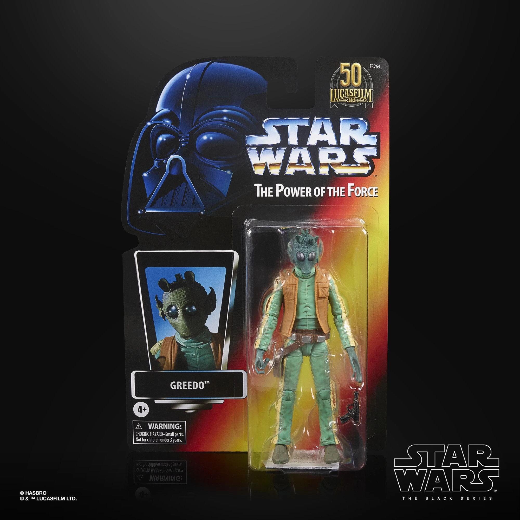 Hasbro Star Wars The Black Series Lucasfilm 50th Anniversary The Power Of The Force Greedo 6 Inch Action Figure 6 Hasbro Star Wars The Black Series Lucasfilm 50th Anniversary The Power Of The Force Greedo 6 Inch Action Figure - Image 4