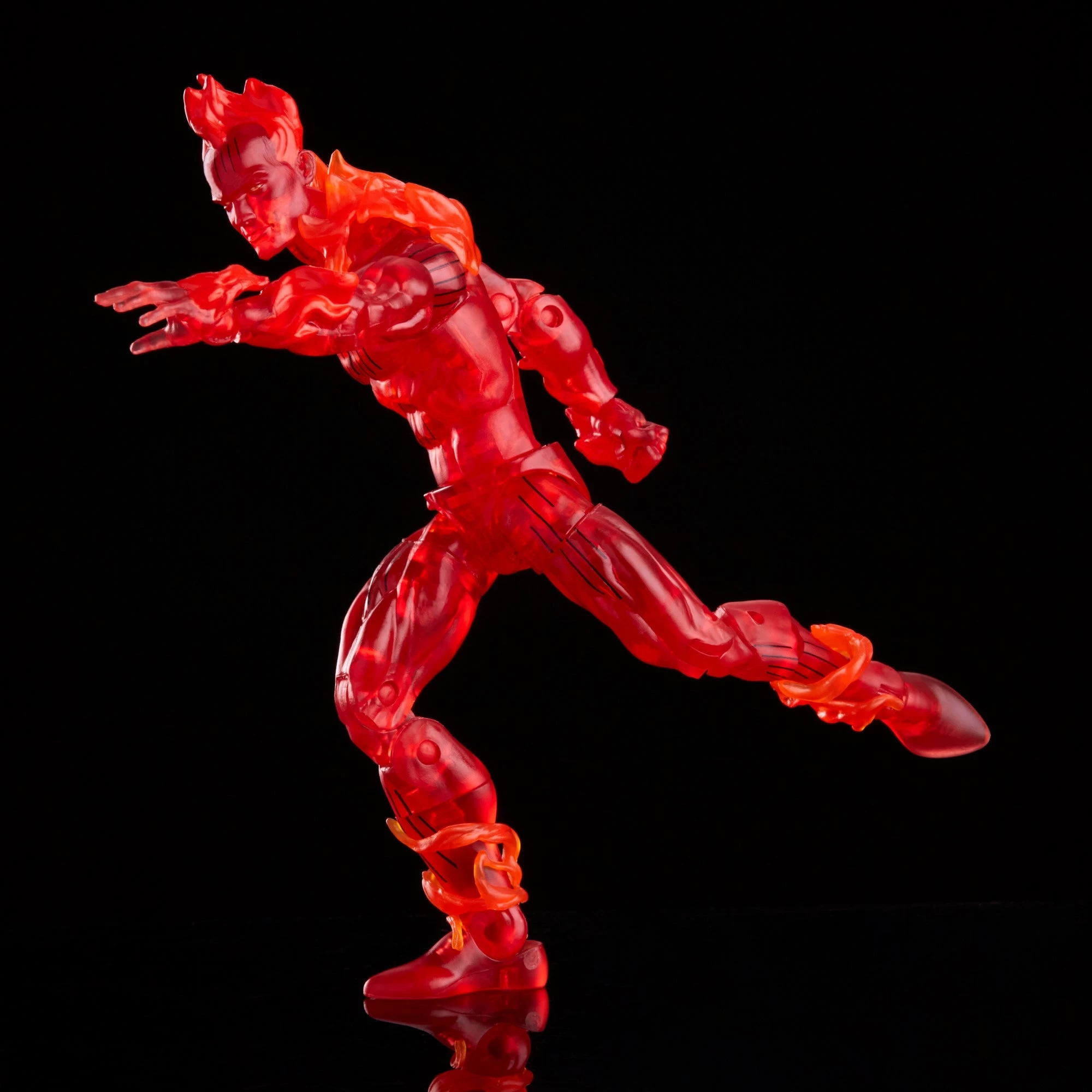 Hasbro Marvel Legends Vintage Retro Series Fantastic Four 4 Human Torch Action Figure 6 Hasbro Marvel Legends Vintage Retro Series Fantastic Four 4 Human Torch Action Figure - Image 4