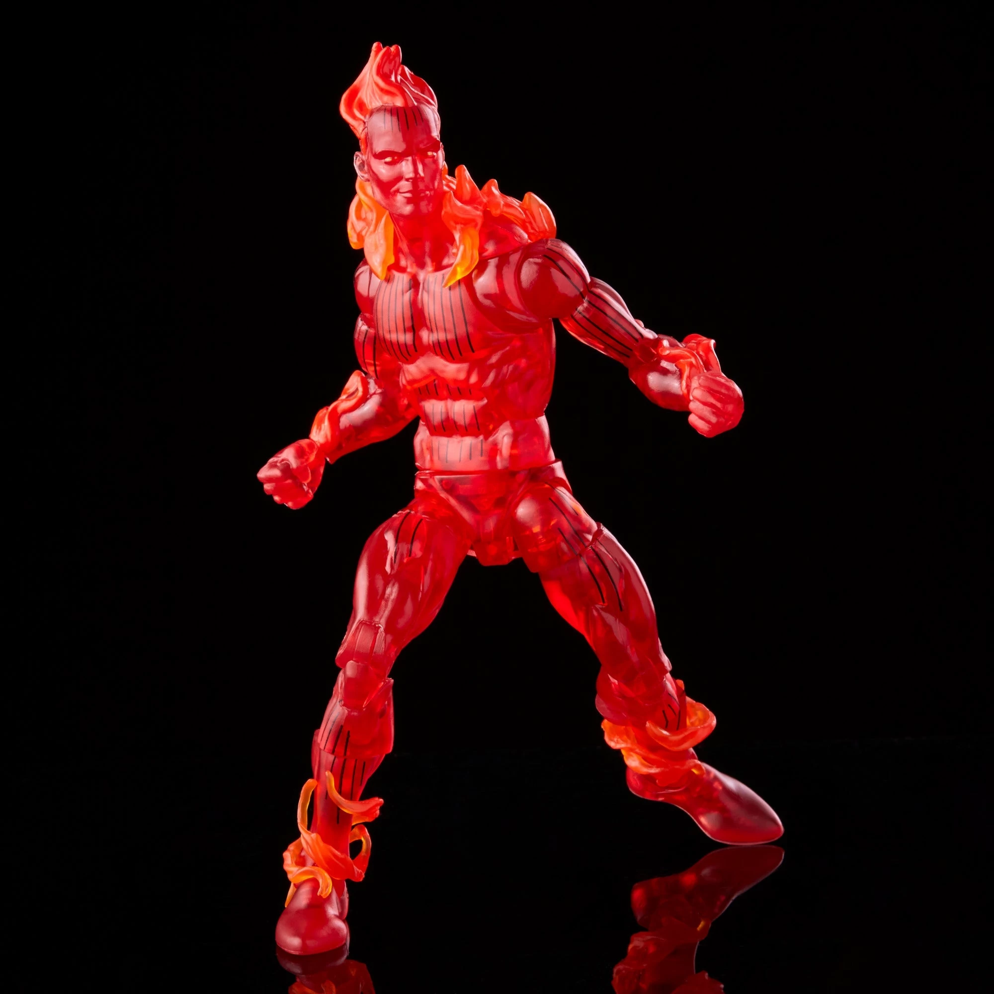 Hasbro Marvel Legends Vintage Retro Series Fantastic Four 4 Human Torch Action Figure 5 Hasbro Marvel Legends Vintage Retro Series Fantastic Four 4 Human Torch Action Figure - Image 3