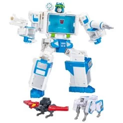 Hasbro Transformers Generations Shattered Glass Voyager Soundwave, Ravage And Laserbeak Exclusive Action Figure