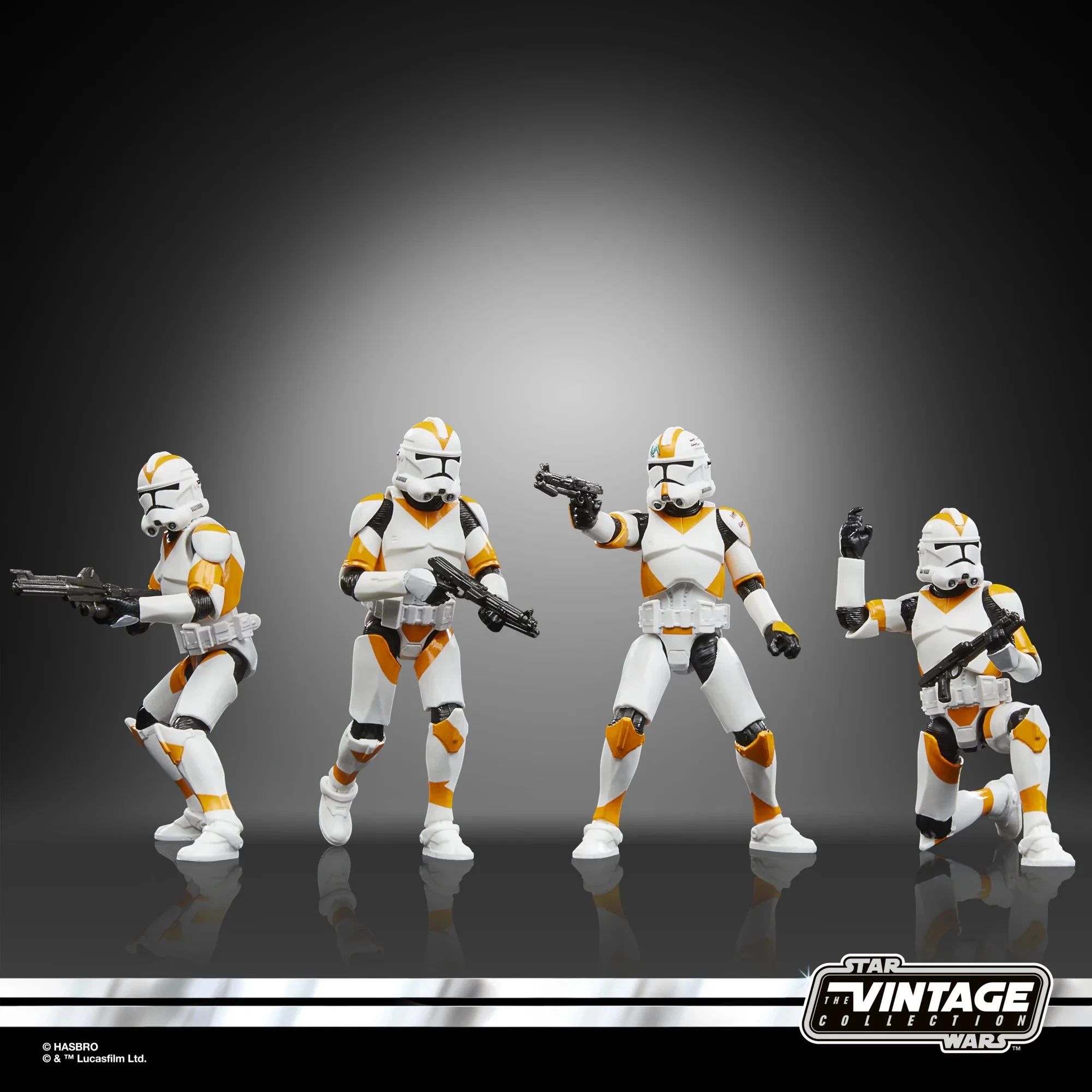 Hasbro Star Wars Vintage Collection Phase II Clone Trooper (212th) F6985 3.75" Action Figure 4-Pack 4 Hasbro Star Wars Vintage Collection Phase II Clone Trooper (212th) F6985 3.75" Action Figure 4-Pack - Image 2
