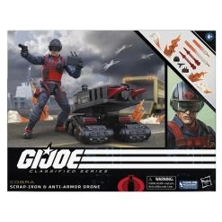 Hasbro G.I. Joe Classified Series Scrap-Iron & Anti-Armor Drone Action Figure -Hasbro Sale Shop 5010996112552