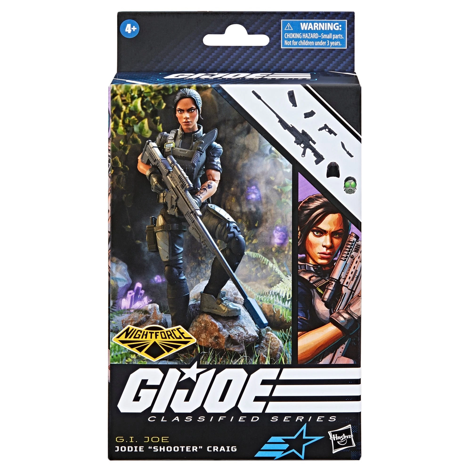 Hasbro G.I. Joe Classified Series #90 Nightforce Jodie "Shooter" Craig Action Figure 10 Hasbro G.I. Joe Classified Series #90 Nightforce Jodie "Shooter" Craig Action Figure - Image 8