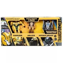 Hasbro Transformers Rise Of The Beast Buzzworthy Bumblebee Jungle Mission 3 Pack Bumblebee, Airazor, Mirage Action Figure -Hasbro Sale Shop 5010996126504b