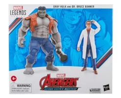 Hasbro Marvel Legends 60th Anniversary Avengers Beyond Earth's Mightiest Gray Hulk And Dr. Bruce Banner Two Pack Action Figure 25 Hasbro Marvel Legends 60th Anniversary Avengers Beyond Earth's Mightiest Gray Hulk And Dr. Bruce Banner Two Pack Action Figure -Hasbro Sale Shop 5010996142597