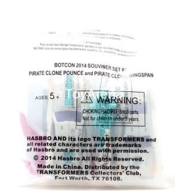 Hasbro Sale Shop 35 Hasbro Botcon 2014 Transformers Exclusive Set #3 Pirate Clone Pounce And Pirate Clone Wingspan Action Figures Souvenir Set #3