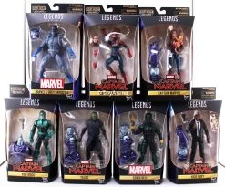 Hasbro Marvel Legends Captain Marvel Wave 1 Set Of 7 (Kree Sentry BAF) Action Figures