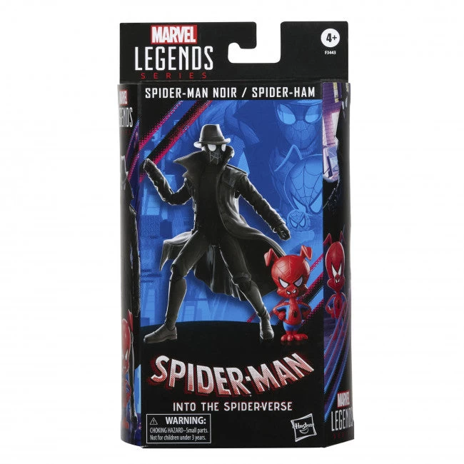 Hasbro Marvel Legends Series: Spiderman Into The Spiderverse - Spiderman Noir And Spider-Ham Action Figure 3 Hasbro Marvel Legends Series: Spiderman Into The Spiderverse - Spiderman Noir And Spider-Ham Action Figure